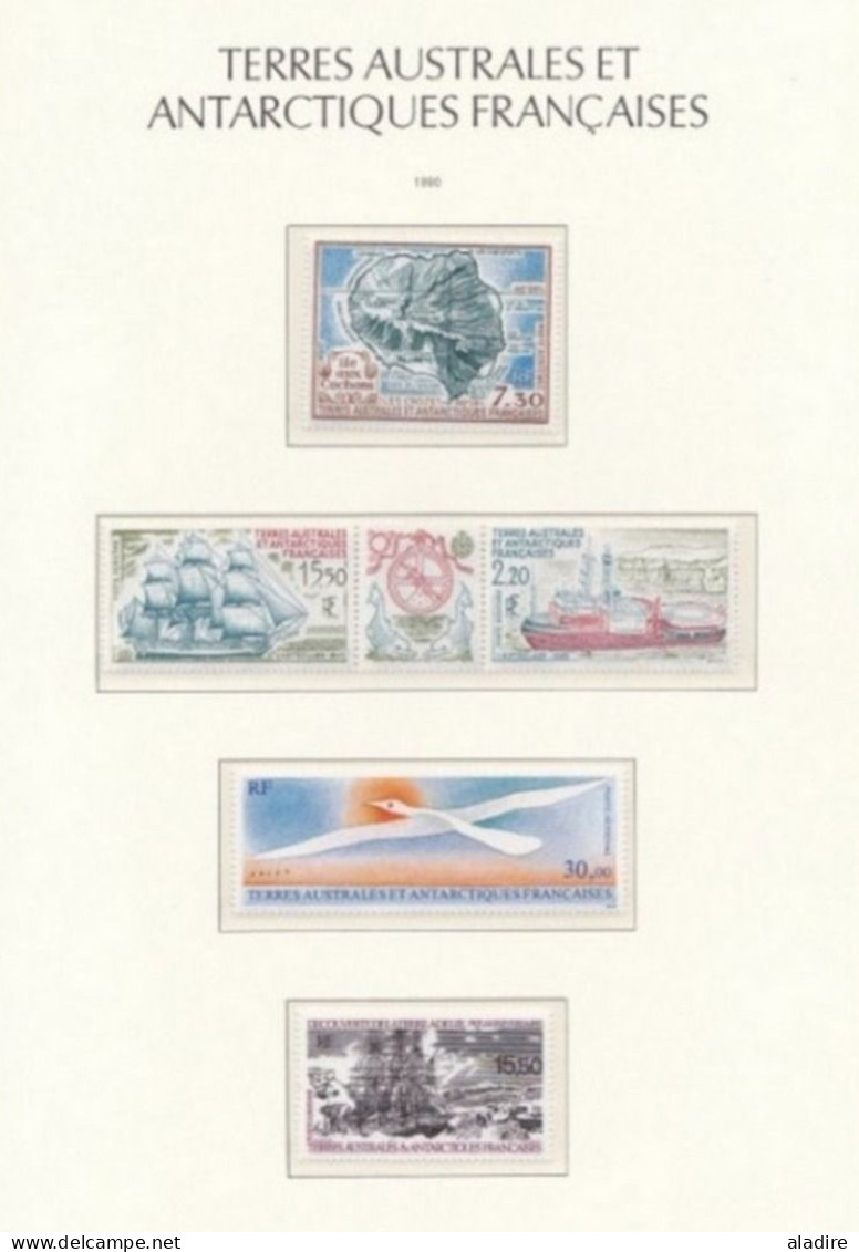 TAAF - 1990 - 91 - 92 Années Complètes Neufs MNH, Valeur Faciale Poste + P.A. - French Antarctic Territories - Full Years