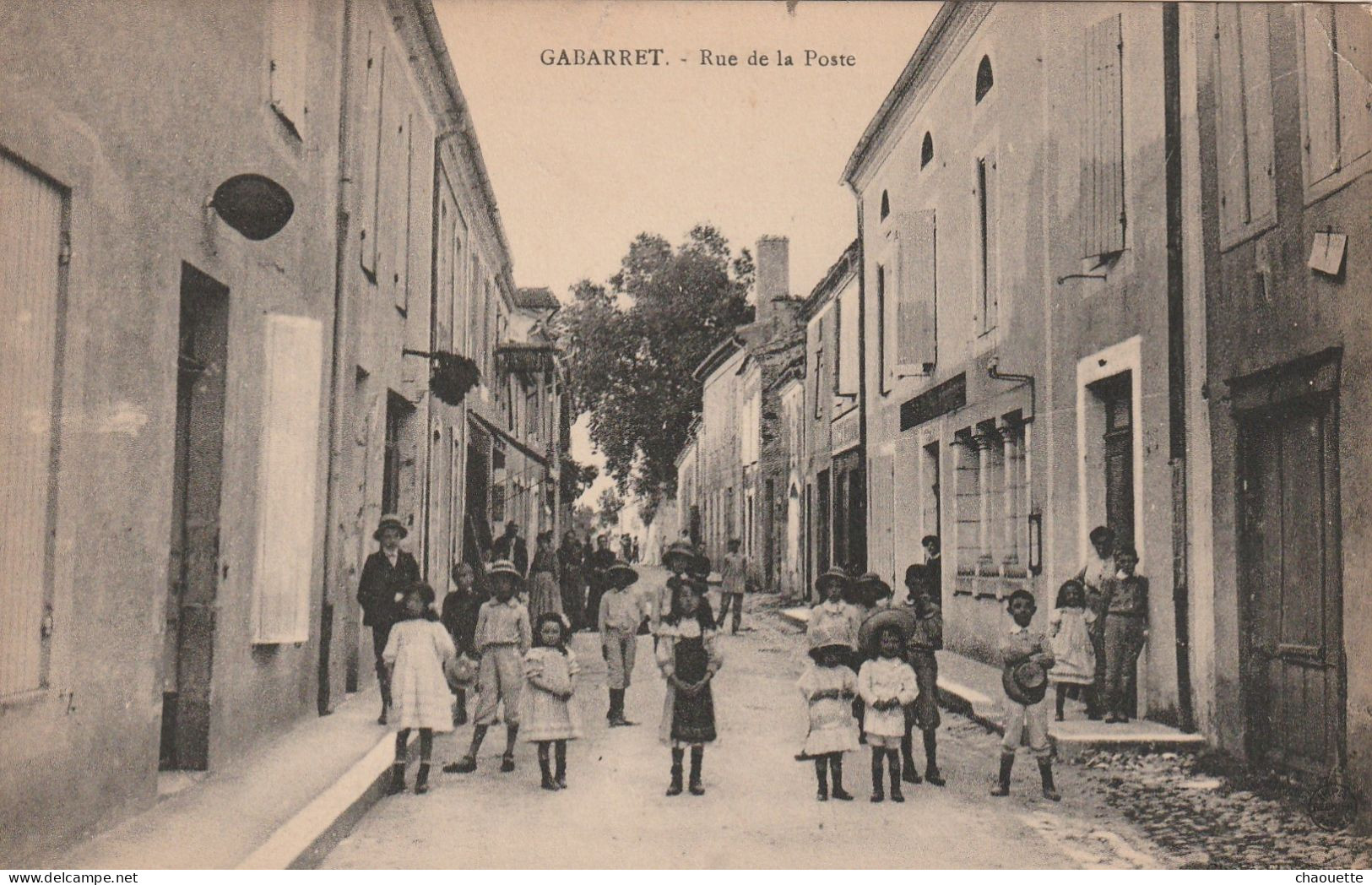 GABARRET   Rue De La Poste         Cliche Fleutiaux - Gabarret