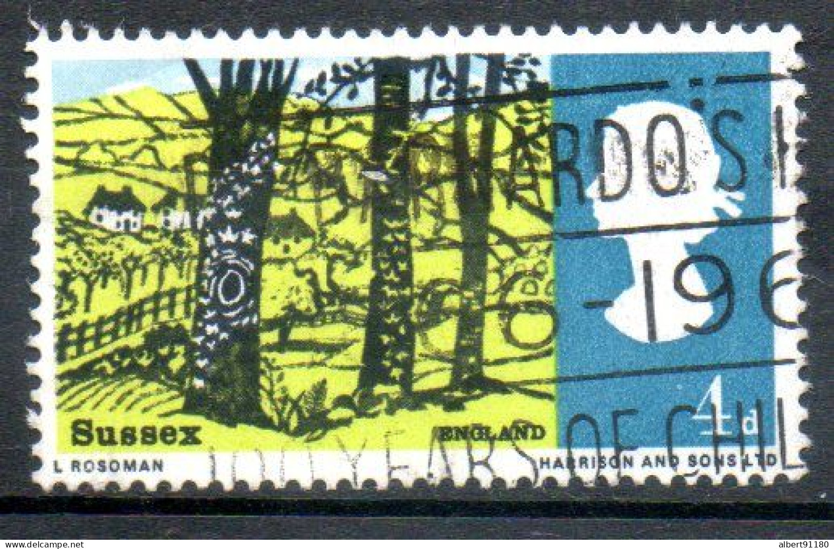 GRANDE-BRETAGNE Hassocks 1966 N° 437 - Used Stamps