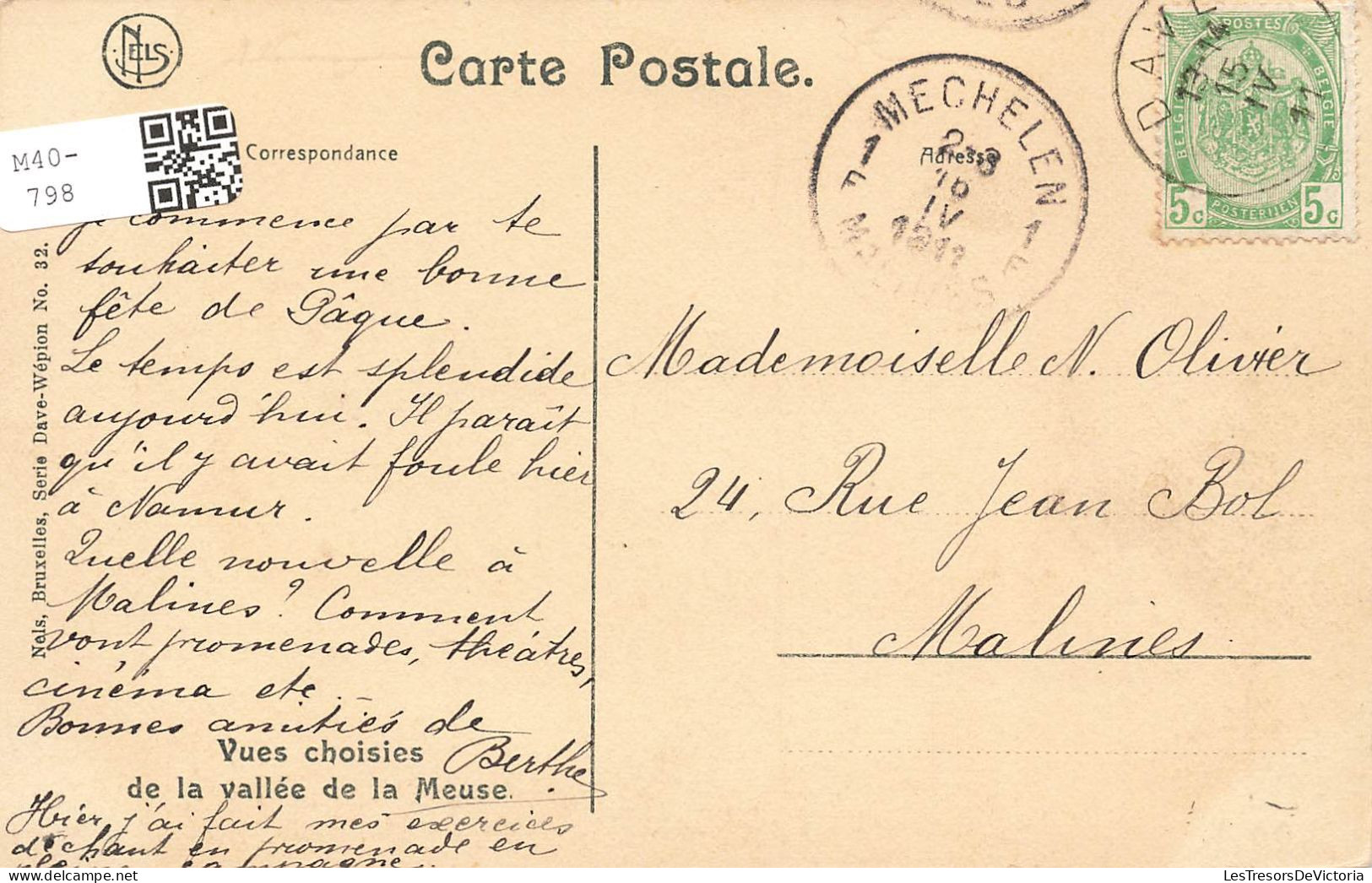 BELGIQUE - Dave - La Meuse - Carte Postale Ancienne - Namur