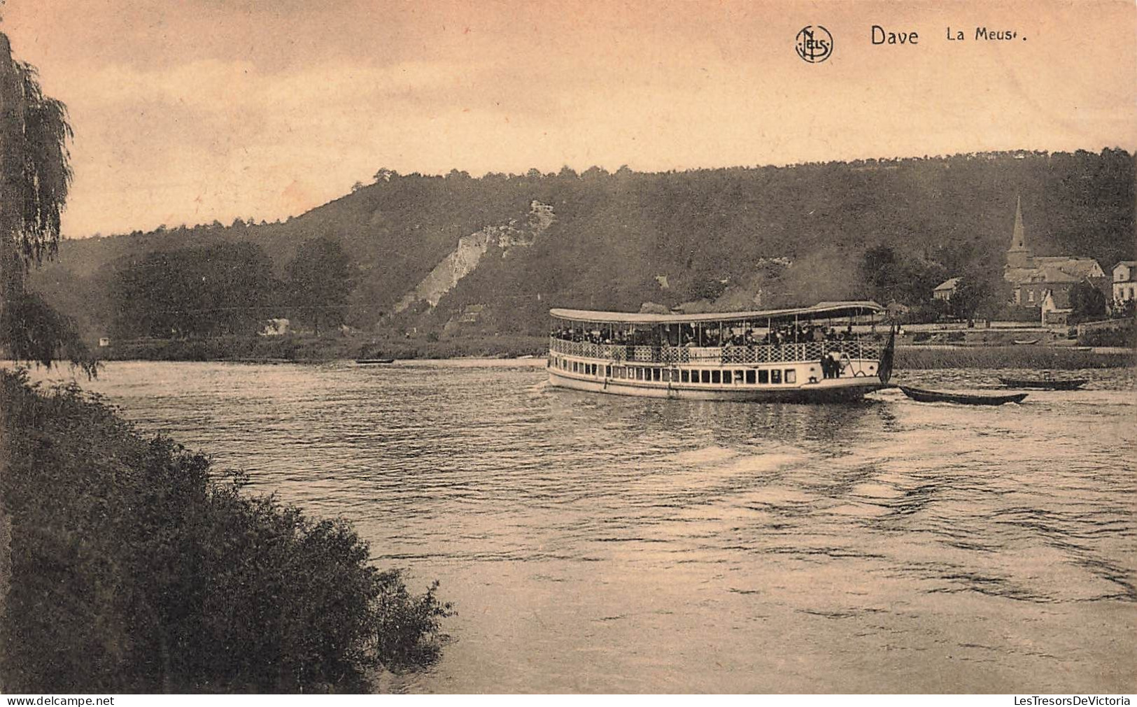 BELGIQUE - Dave - La Meuse  - Le Bateau Touristique - Carte Postale Ancienne - Namur