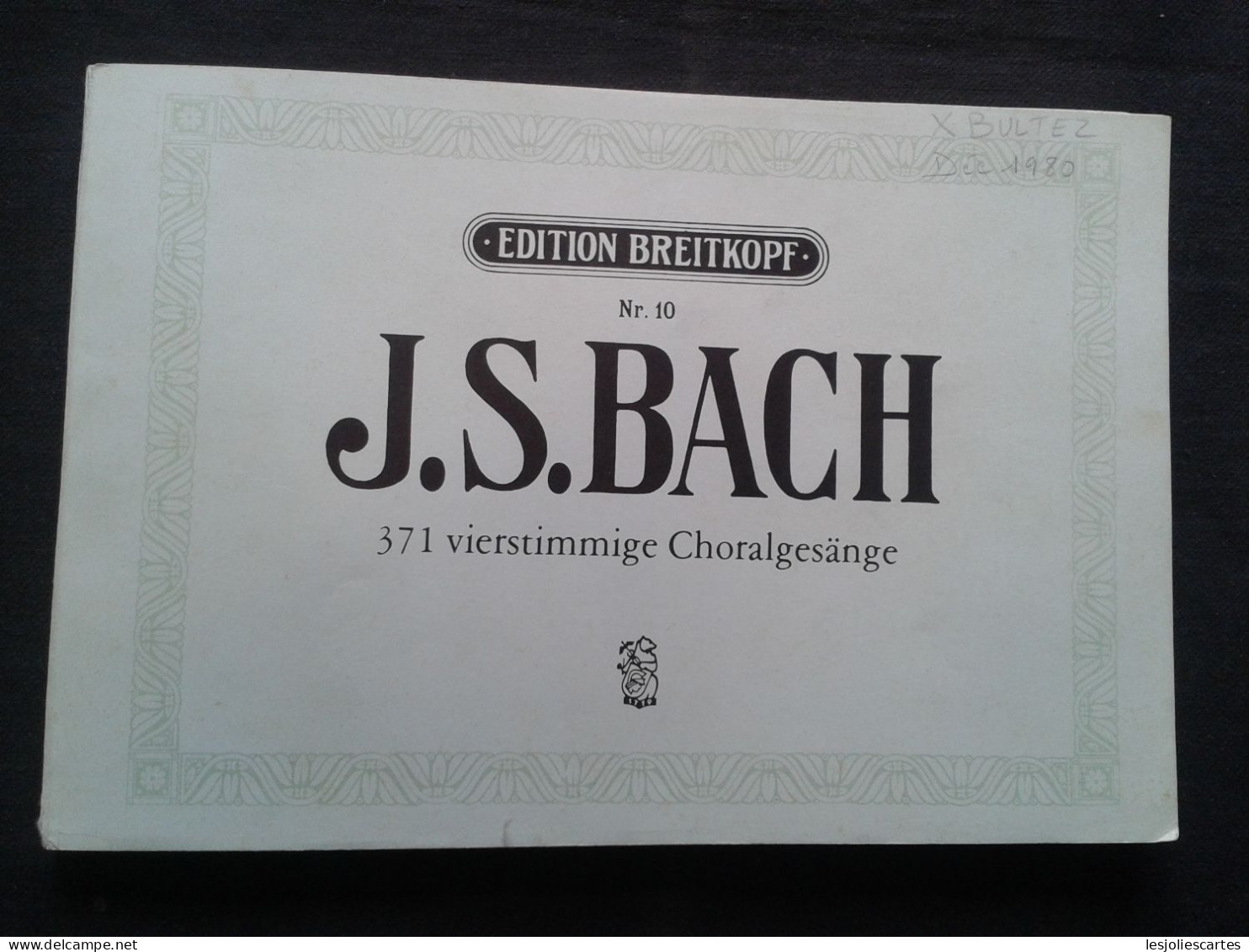 JEAN SEBASTIEN BACH 371 VIERSTIMMIGE CHORALGESANGE PR PIANO PARTITION BREITKOPF - Strumenti A Tastiera