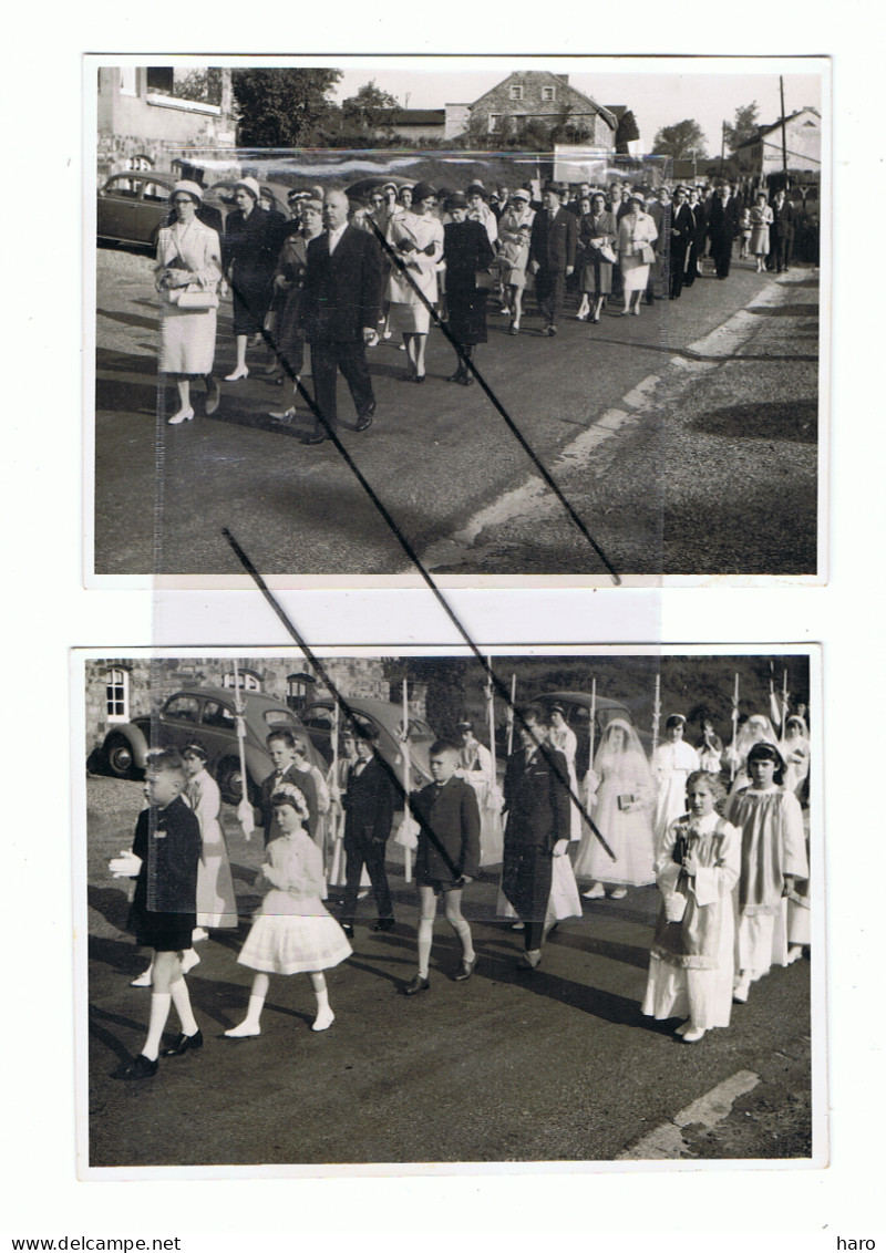 Lot De 2 Photos Carte - Communion - Raeren, Hauset, Eynatten, Kalterherberg...A SITUER Photo CROTT Raeren( B194) - Comunioni