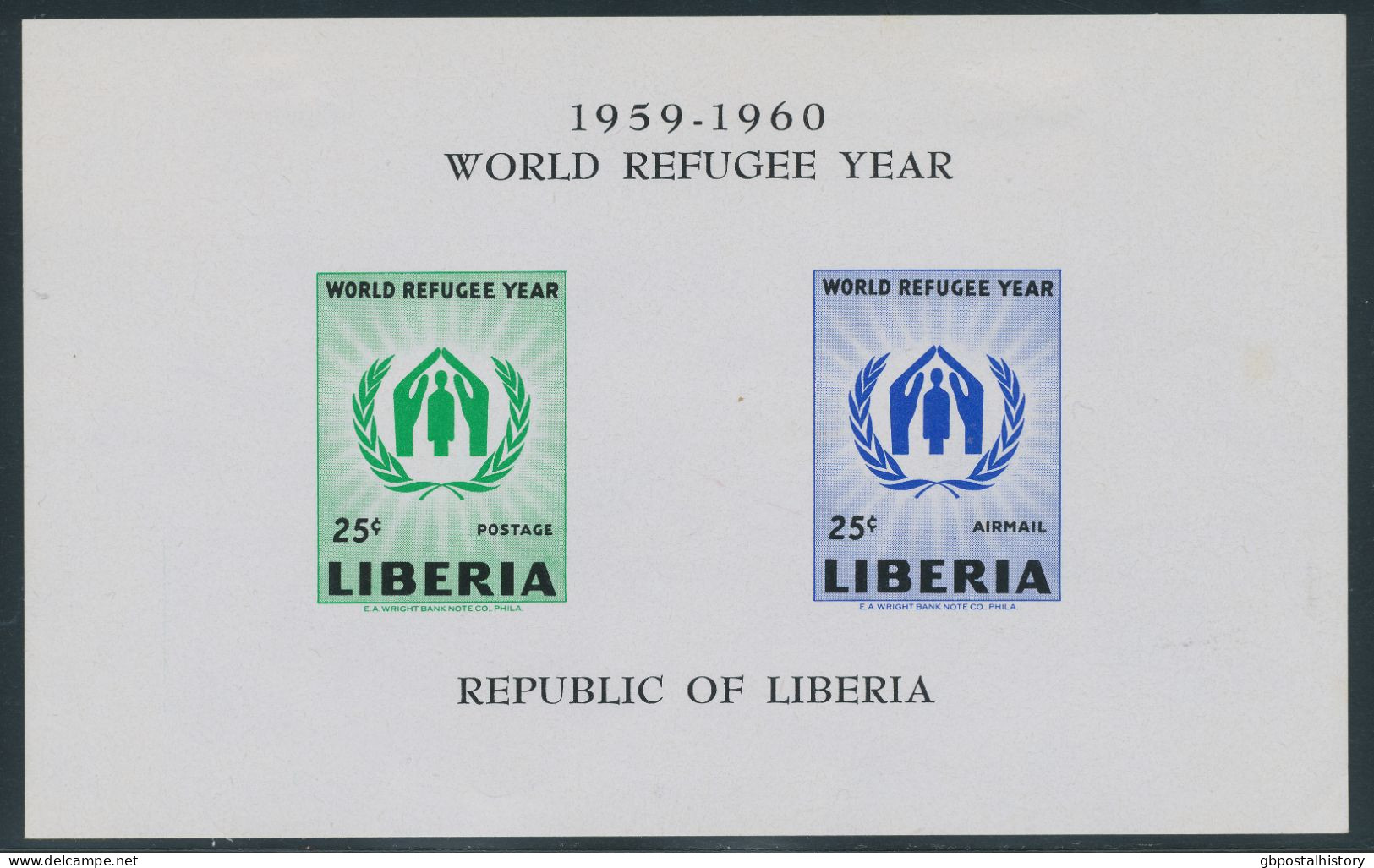 LIBERIA 1960, World Refugee Year, Cpl. Sets A+B, M/S 15 And Set As Superb IMPERFORATED M/S - Till Now Not Known As M/S - - Liberia