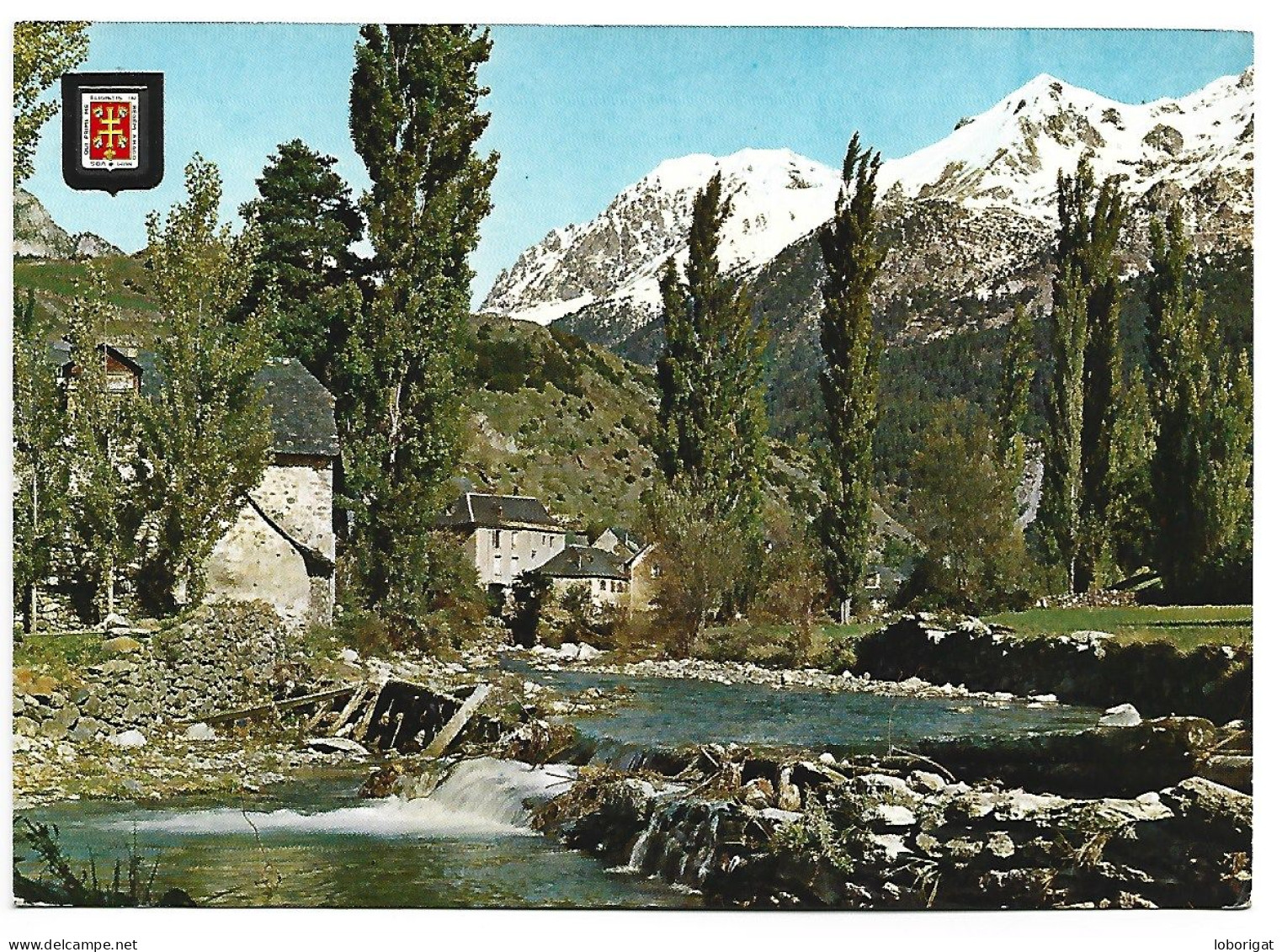 VISTA PARCIAL, RIO AGUAS LIMPIAS / PARTIAL VIEW, " AGUAS LIMPIAS " RIVER.- SALLENT DE GALLEGO / HUESCA.- ( ESPAÑA). - Huesca