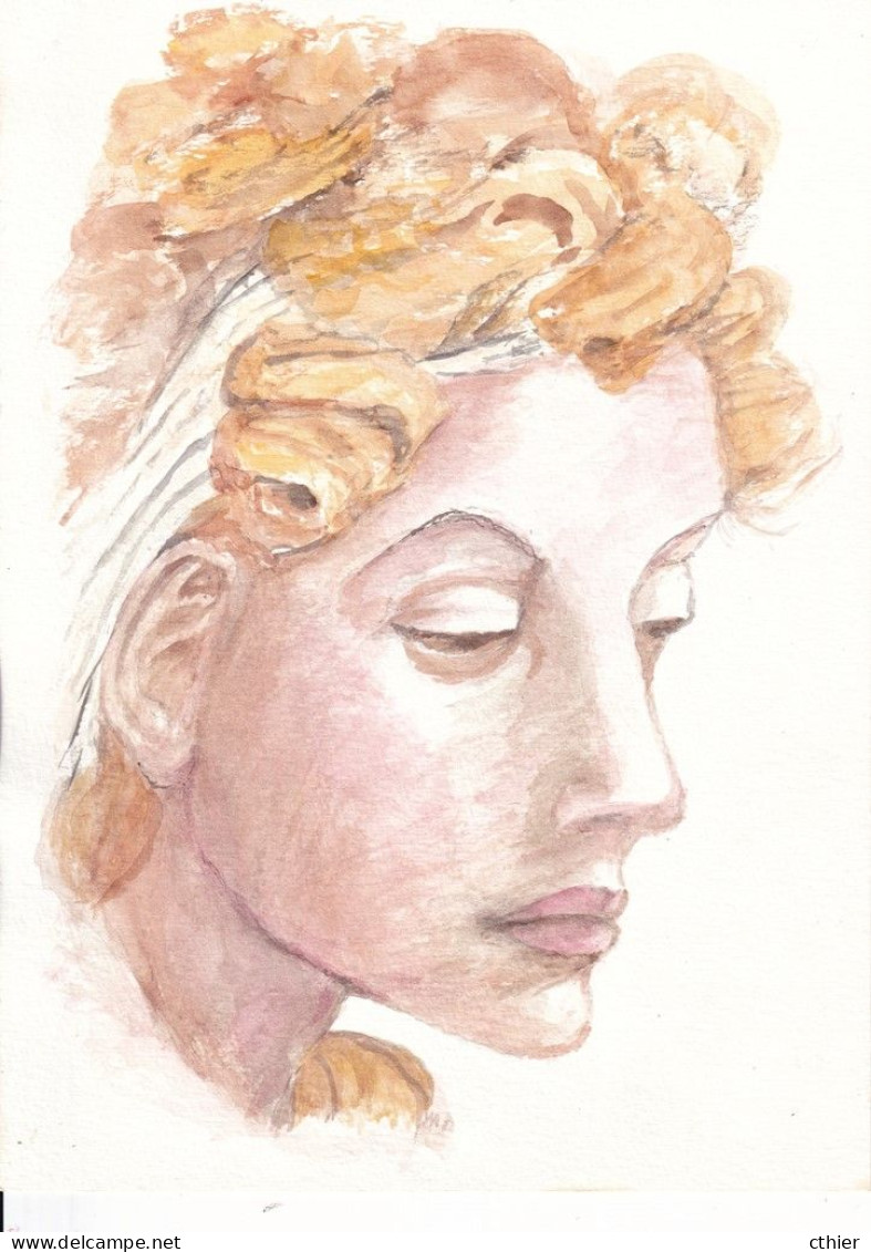 DESSIN AQUARELLE - FEMME - Aquarelles