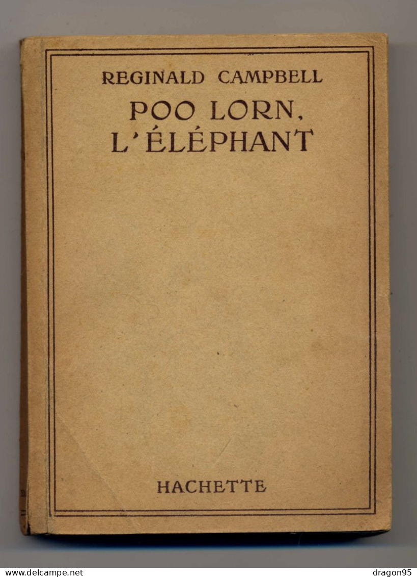 Poo Lorn, L'éléphant De Reginald CAMPBELL - 1946 - Hachette