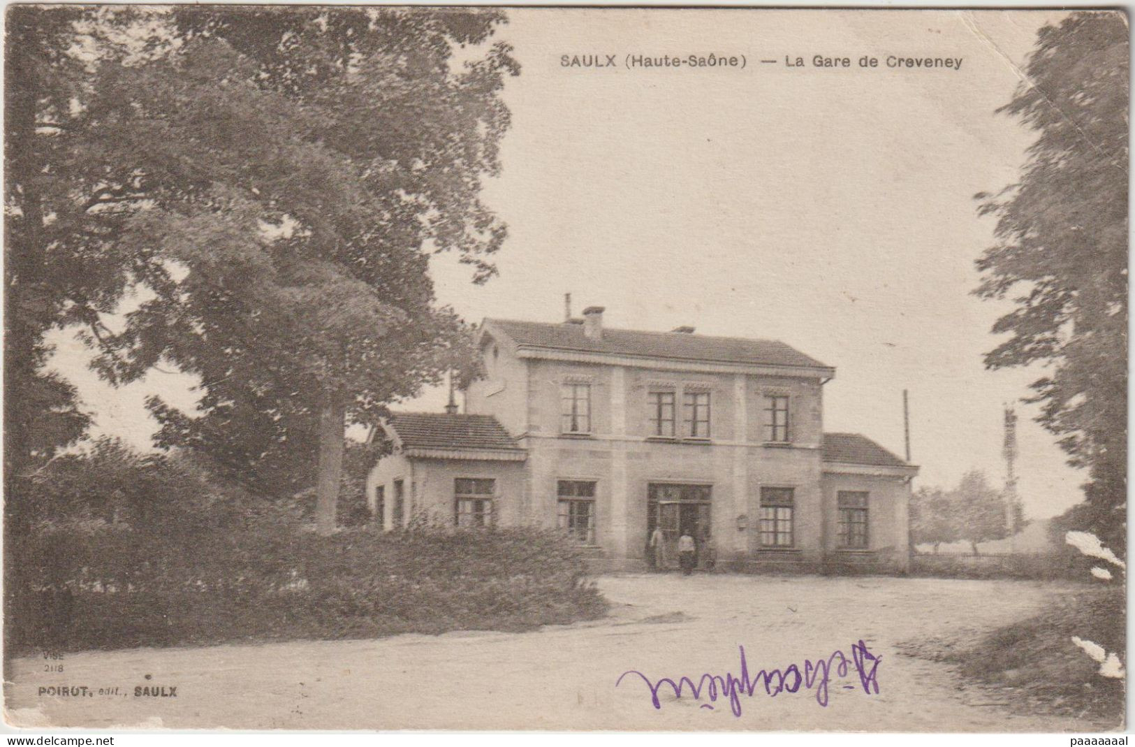 SAULX  LA GARE DE CREVENEY - Saulx