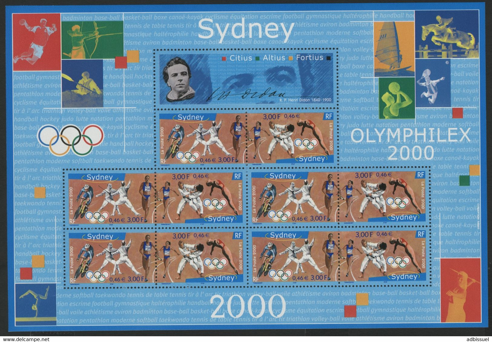 BF 31A Vendu à La Valeur Faciale "SYDNEY OLYMPHILEX 2000". Neuf Sans Charnière ** MNH. TB - Verano 2000: Sydney