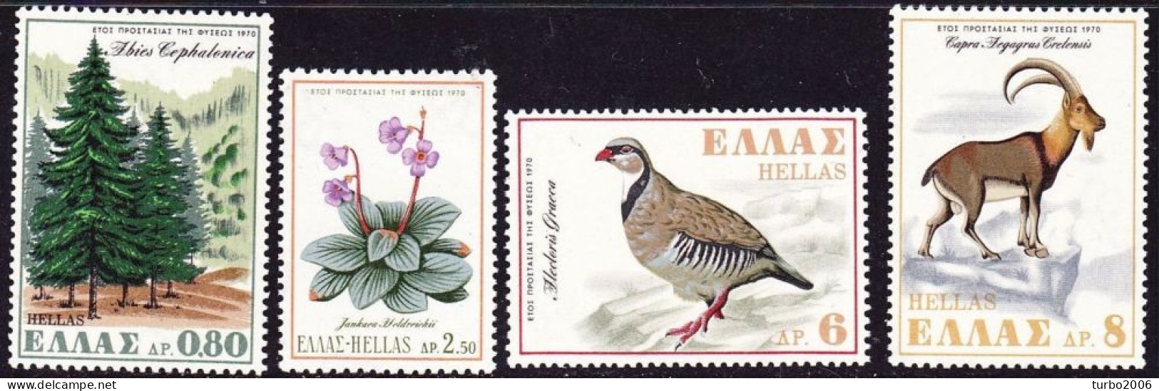 GREECE 1970 Animals / Concervation Of Nature (CEPT) Complete MNH Set Vl. 1114 / 1117** - Neufs