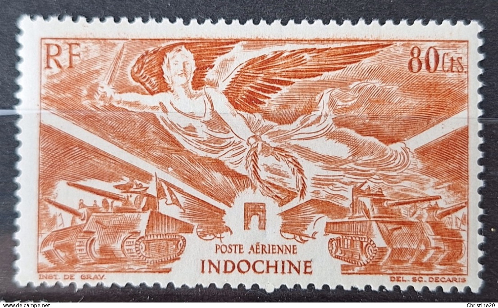 Indochine 1946 PA39 *TB - Aéreo