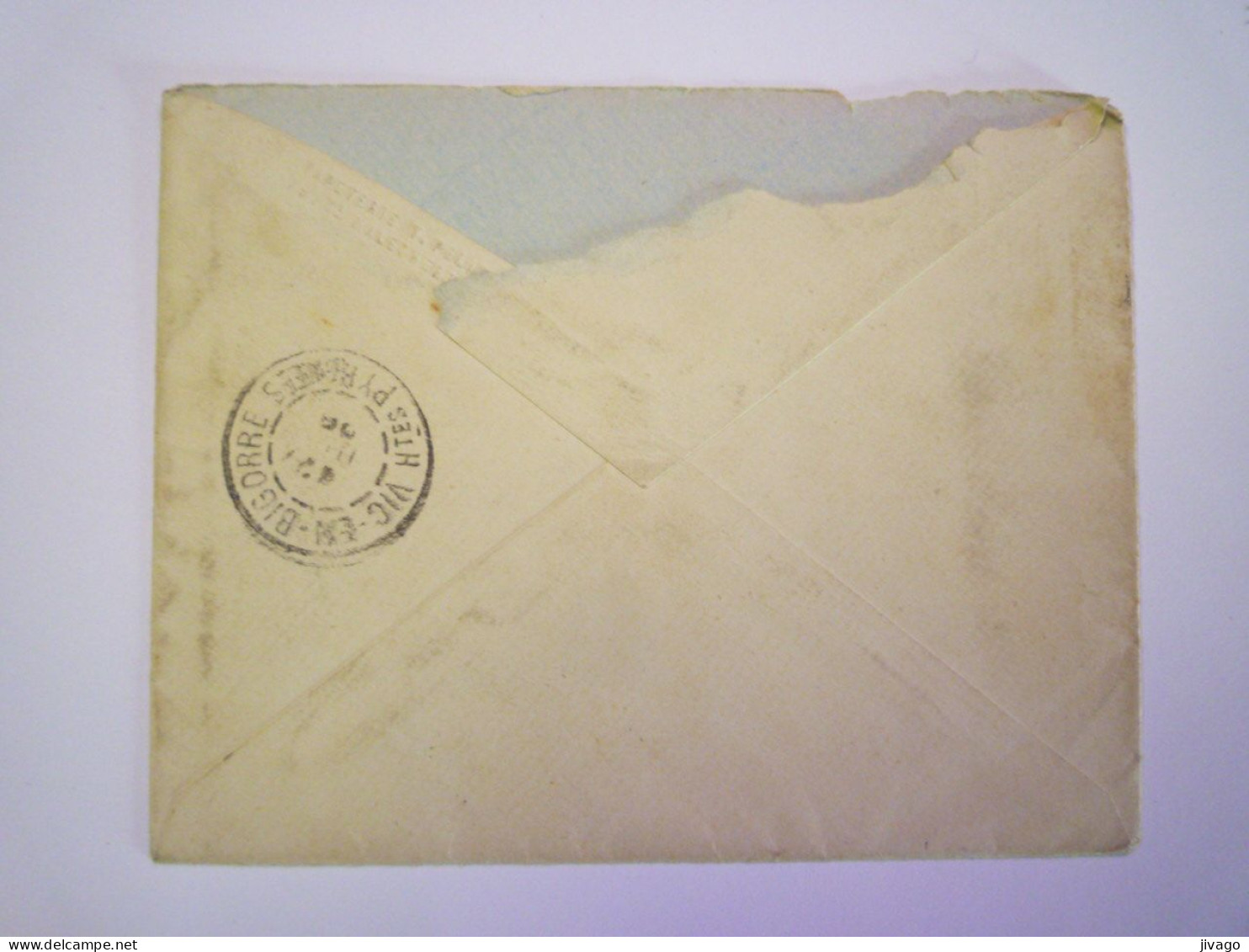 2024 - 762  Enveloppe Au Départ De PARIS  à Destination De VIC-en-BIGORRE  1898    XXX - 1898-1900 Sage (Tipo III)