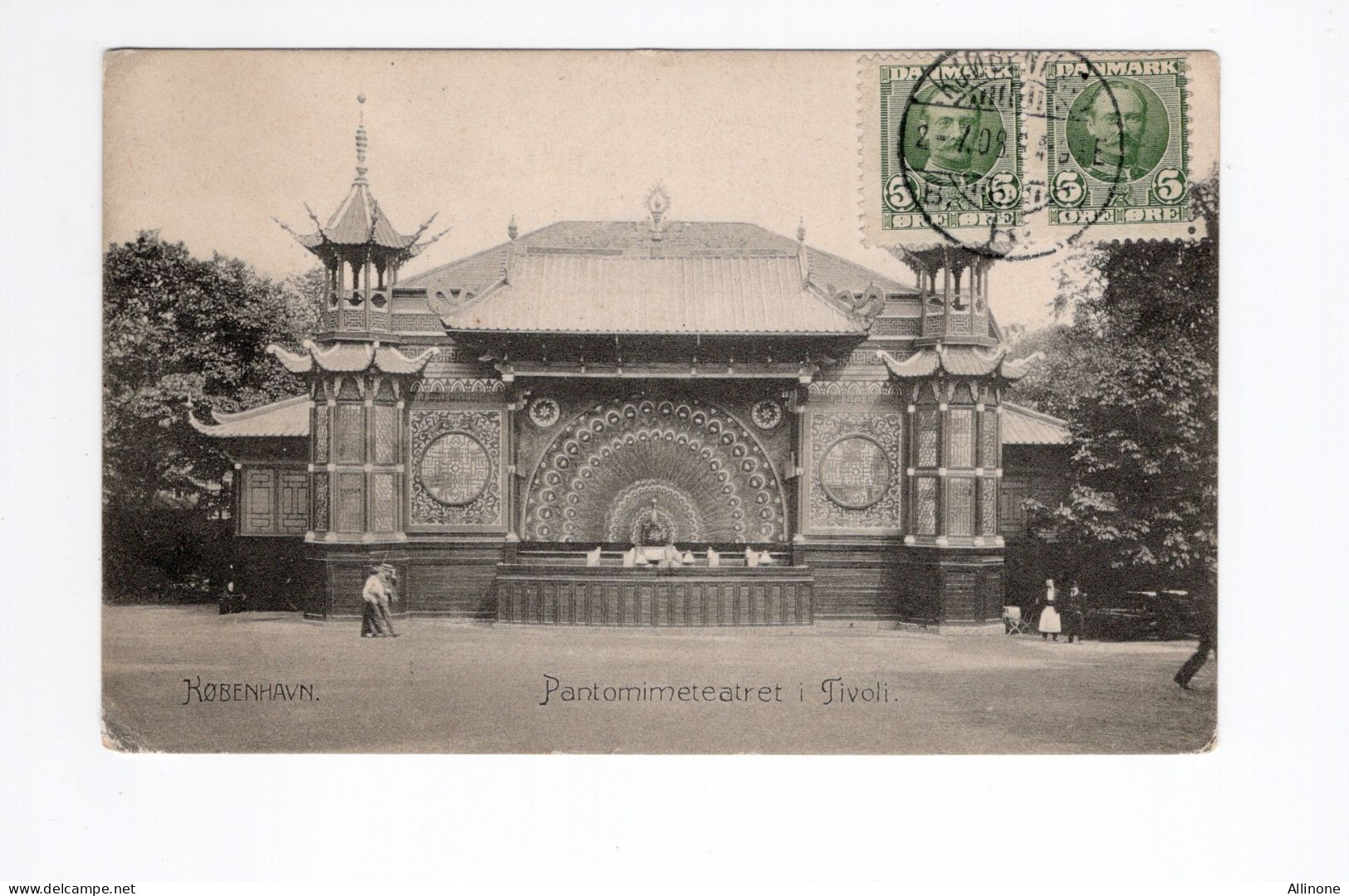 Copenhagen, TIVOLI Danemark Danmarck  København Pantomimeteatret Bien 2 Scans - Danemark