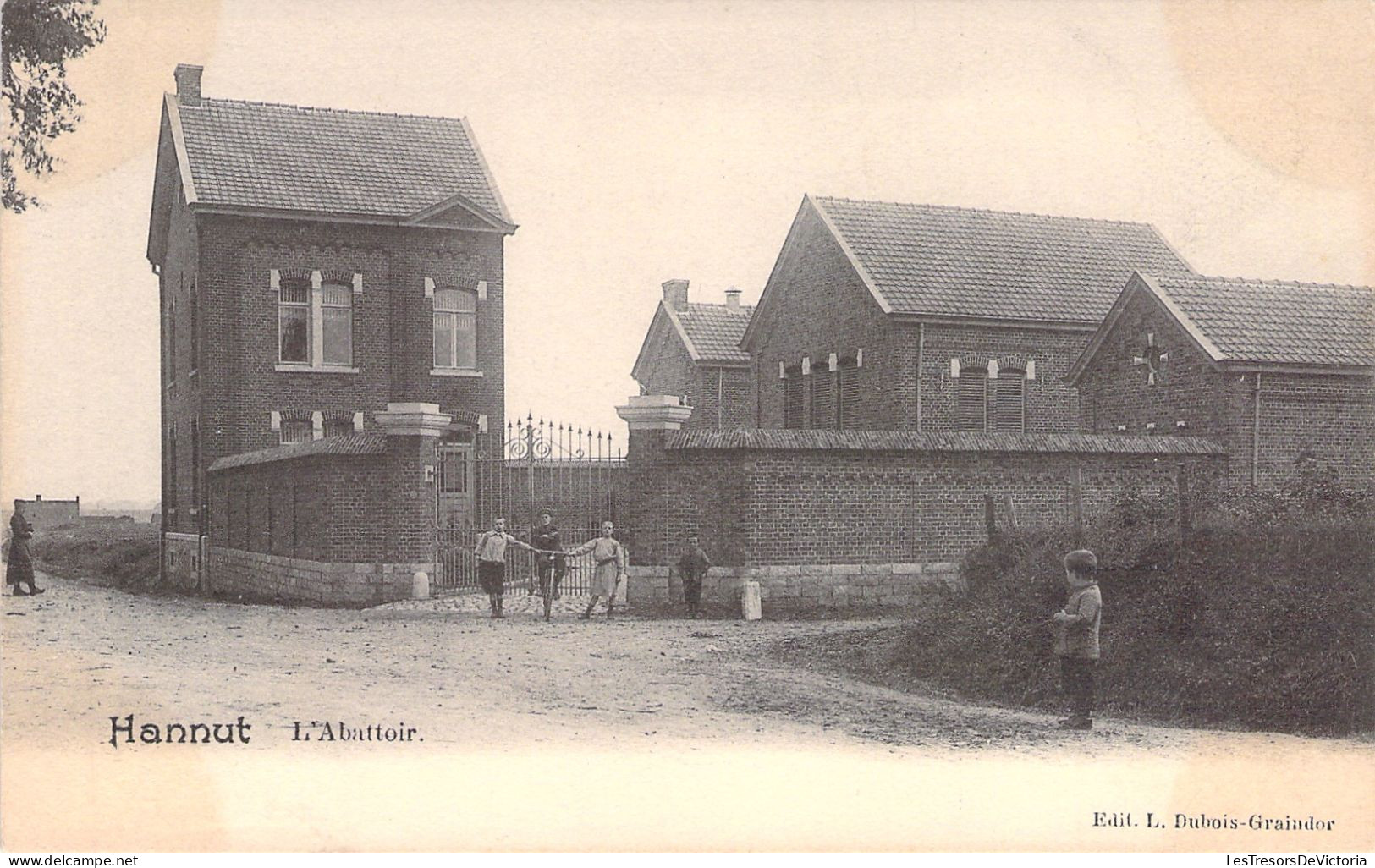 BELGIQUE - Hannut - L'abattoir - Animé - Edit Dubois Graindor - Carte Postale Ancienne - Hannuit