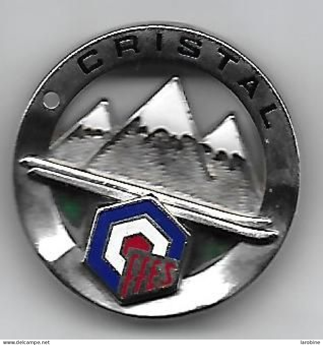 @@ Broche Insigne Ecole De Ski FFES CRISTAL (3.60) @@sp522 - Sports D'hiver