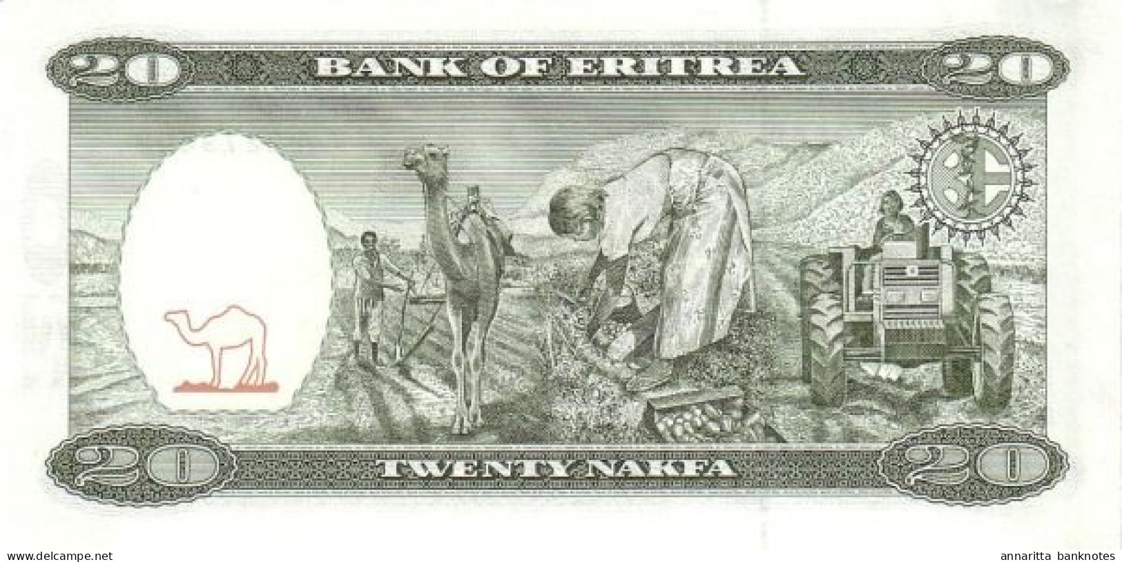 Eritrea 20 Nakfa 1997, UNC (P-4a, B-104a) - Erythrée