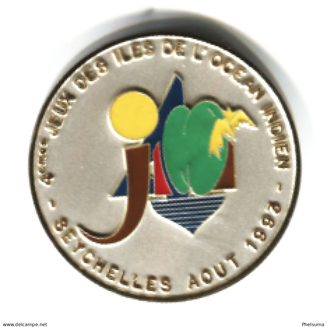 RARE - La REUNION Splendide Médaille De Table 4emes Jeux Des Iles De L'océan Indien 1993  Bertoni Milano - Chairs