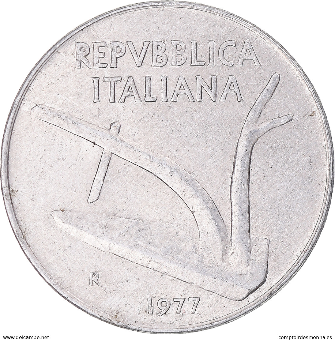 Monnaie, Italie, 10 Lire, 1977 - 10 Liras