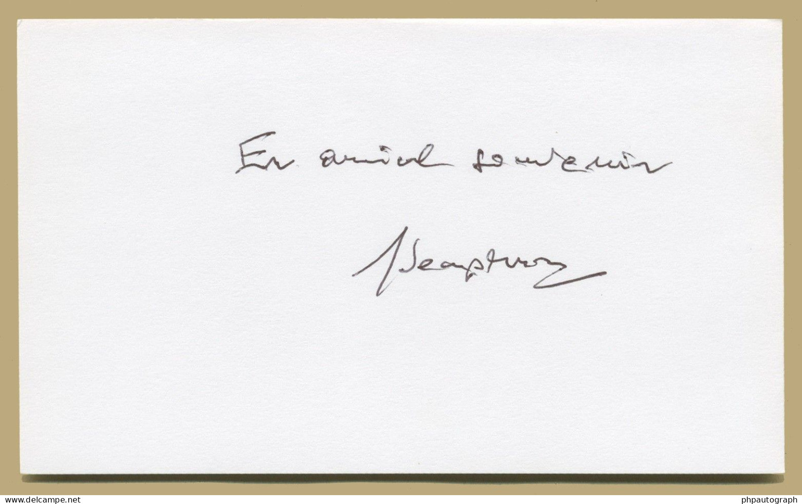 Jorge Semprún (1923-2011) - Écrivain Espagnol - Carte Signée + Photo - 90s - Ecrivains