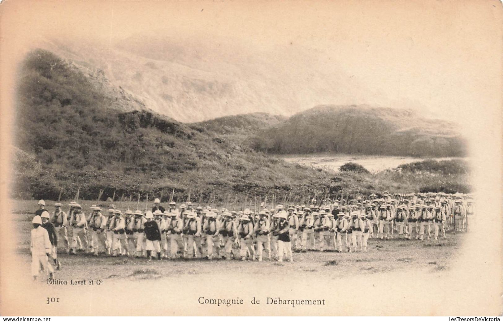 Militaria - Compagnie De Débarquement - Edit. Levet Et Co -  Carte Postale Ancienne - Regimente