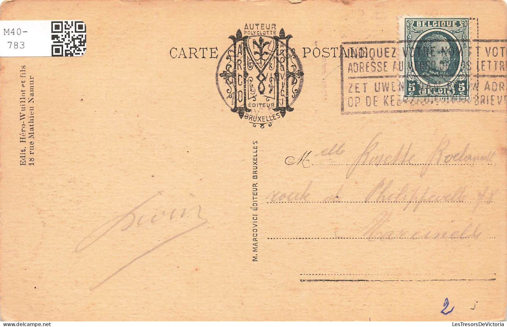 BELGIQUE - Namur Citadelle - Vue Générale Du Parc Marie Louise - Carte Postale Ancienne - Namur