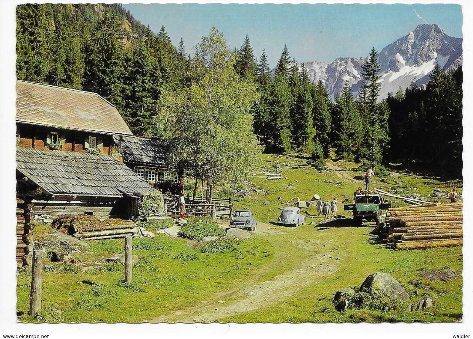 9822  MALLNITZ  --  SCHWUSSNER HÜTTE IM SEEBACHTAL  1964 - Mallnitz