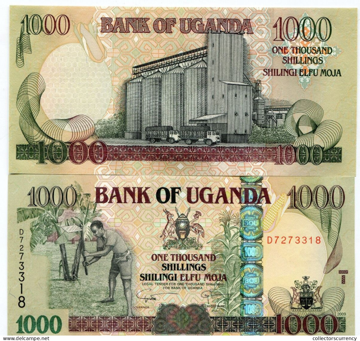 Uganda P43 2009 1000 Shillings UNC Banknote Paper Money - Uganda