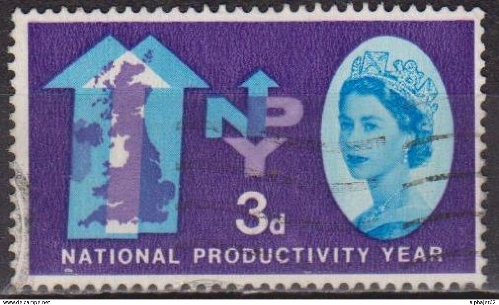 Année De La Productivité Nationale - GRANDE BRETAGNE - N° 368 - 1962 - Usados