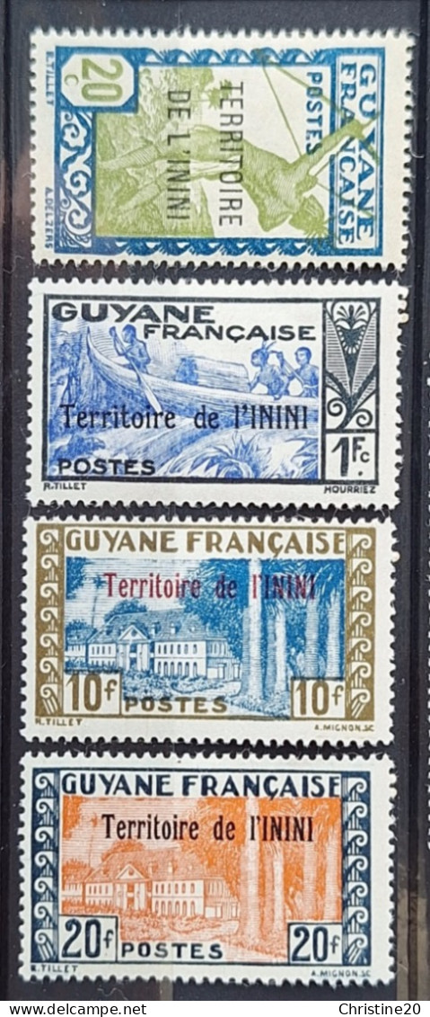 Inini 1944 N°53/56  * TB  Cote 8€ - Unused Stamps