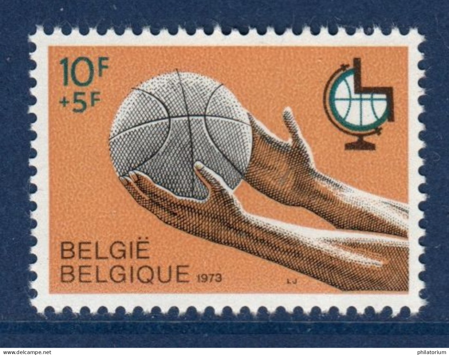 Belgique België, **, Yv 1656, Mi 1719, SG 2304, 1er Championnat Du Monde De Basket-ball Pour Handicapés, - Handicap