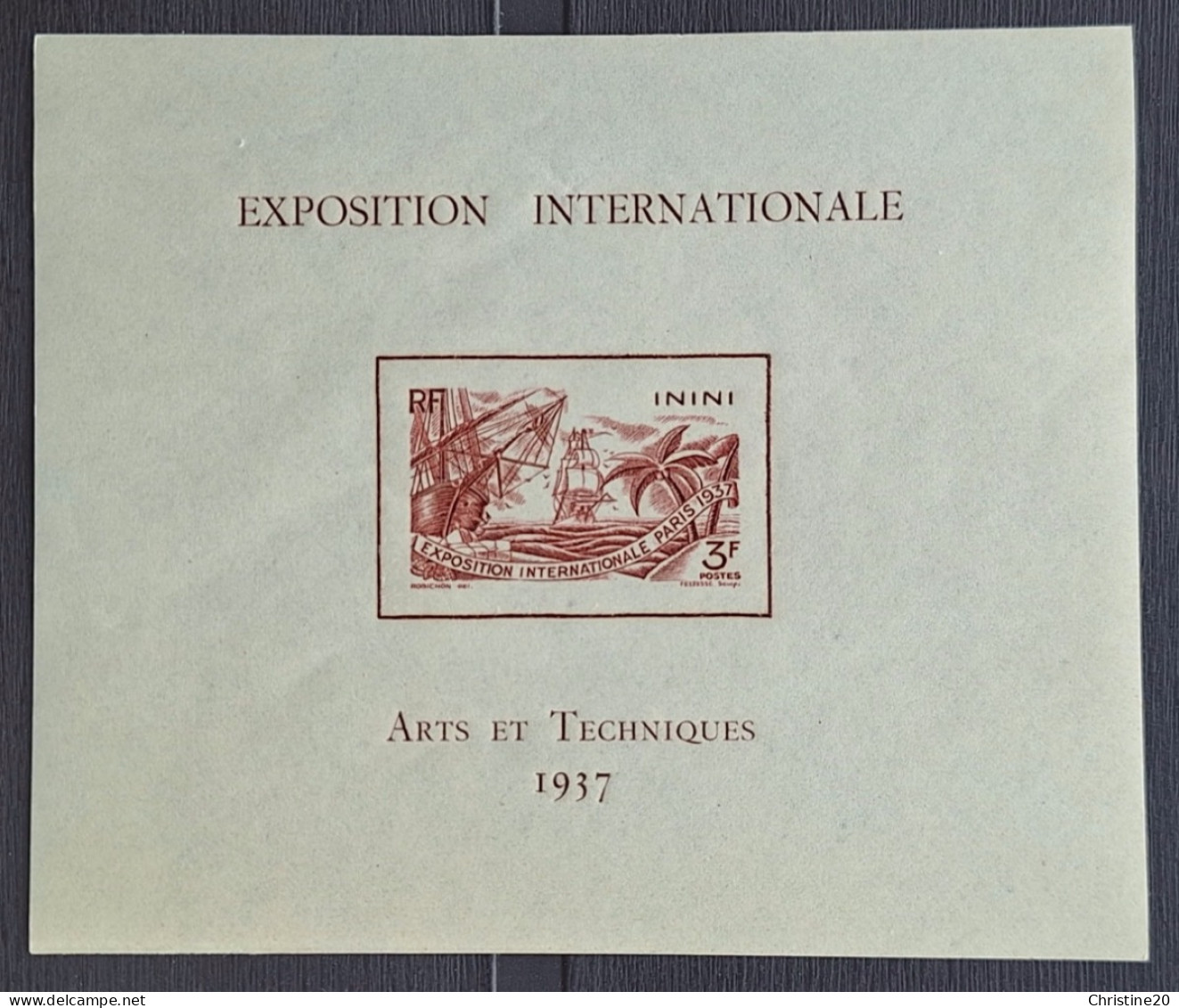Inini 1937 BF1  * TB  Cote 22€ - Unused Stamps