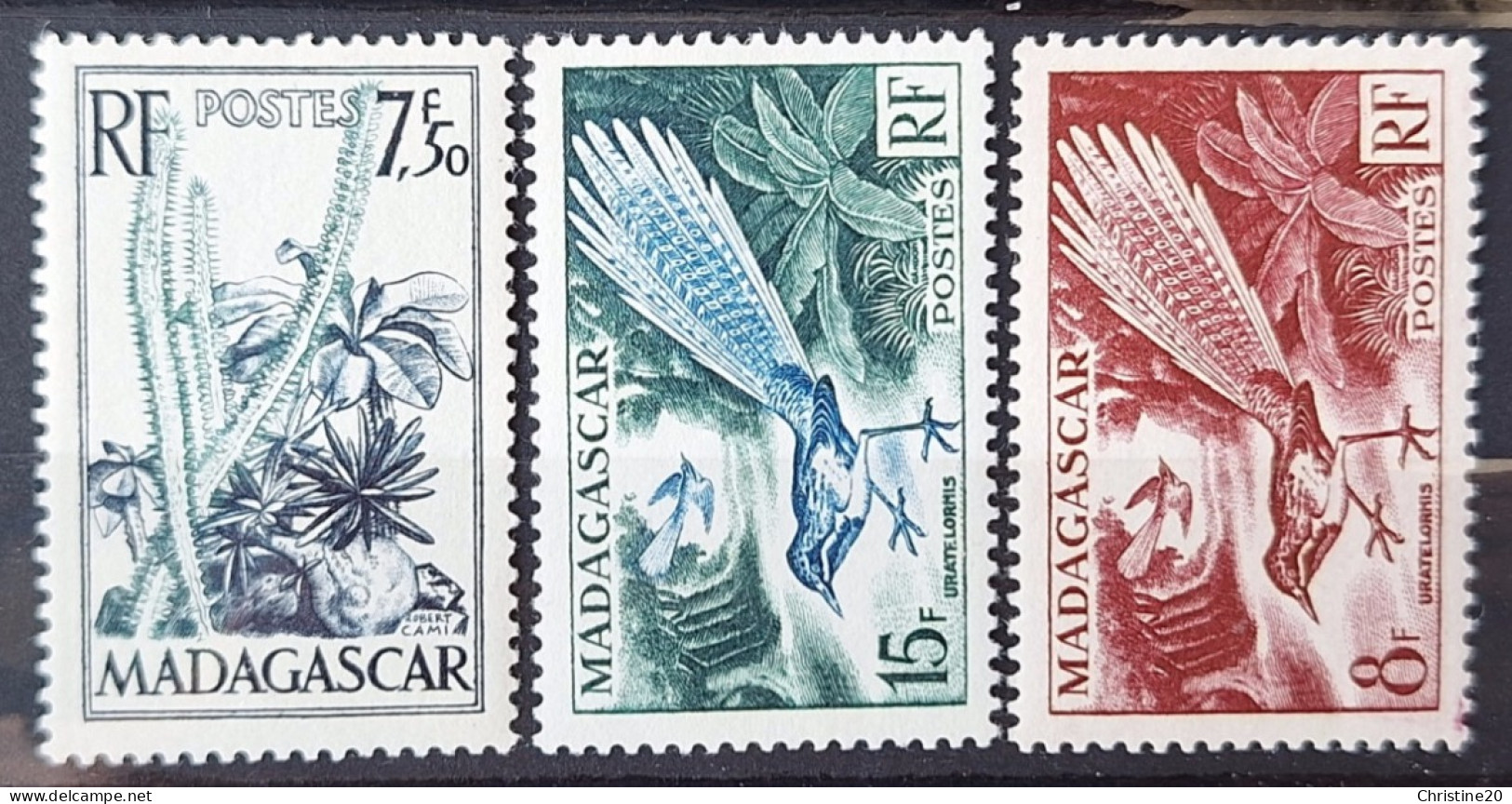 Madagascar 1954 N°322/24 **TB Cote 9€ - Ungebraucht