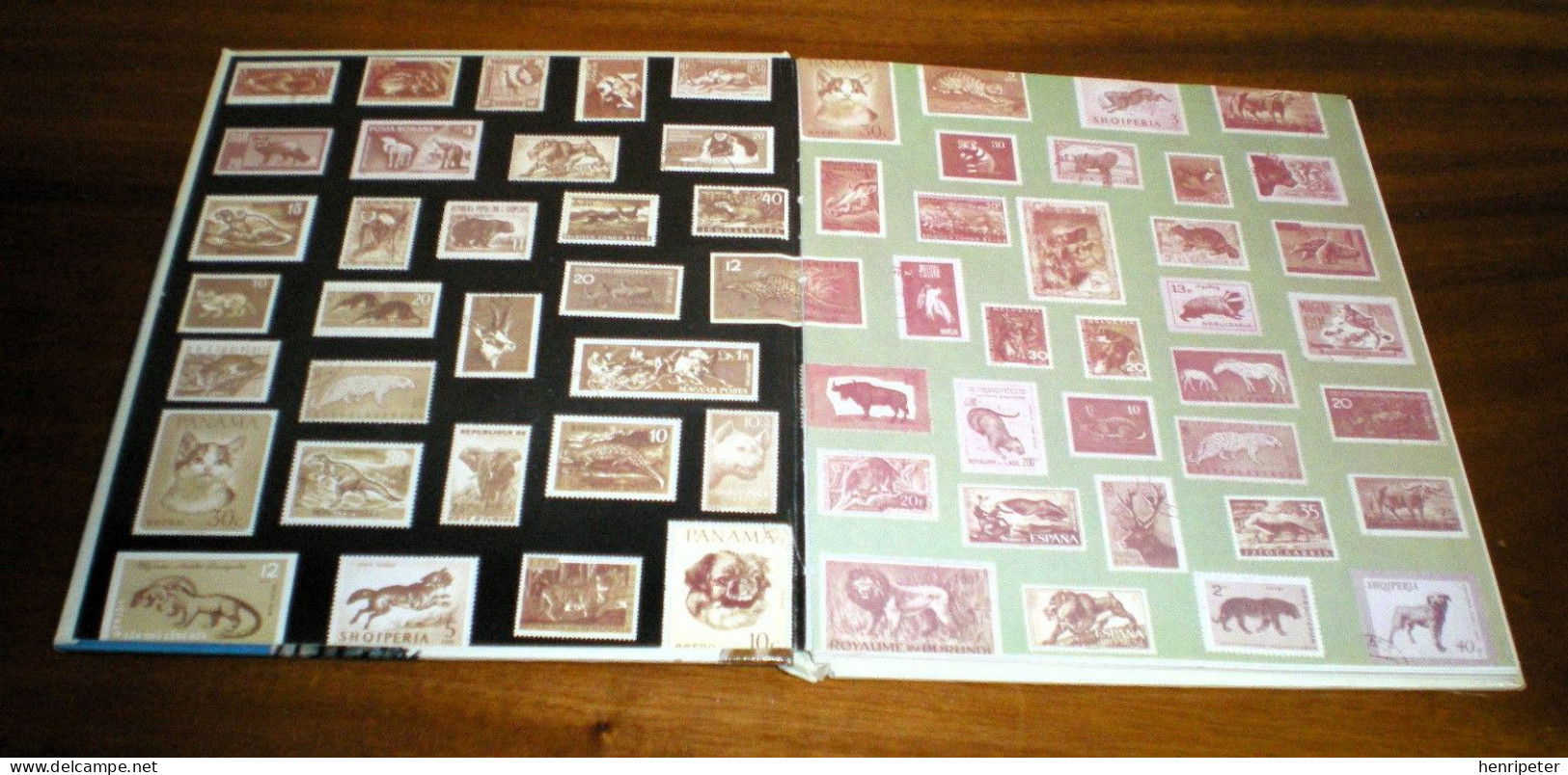 Les Animaux En Timbres-poste – Album Philatélique - FERNAND NATHAN – ROBY ANDERSON - Vintage - Thématiques