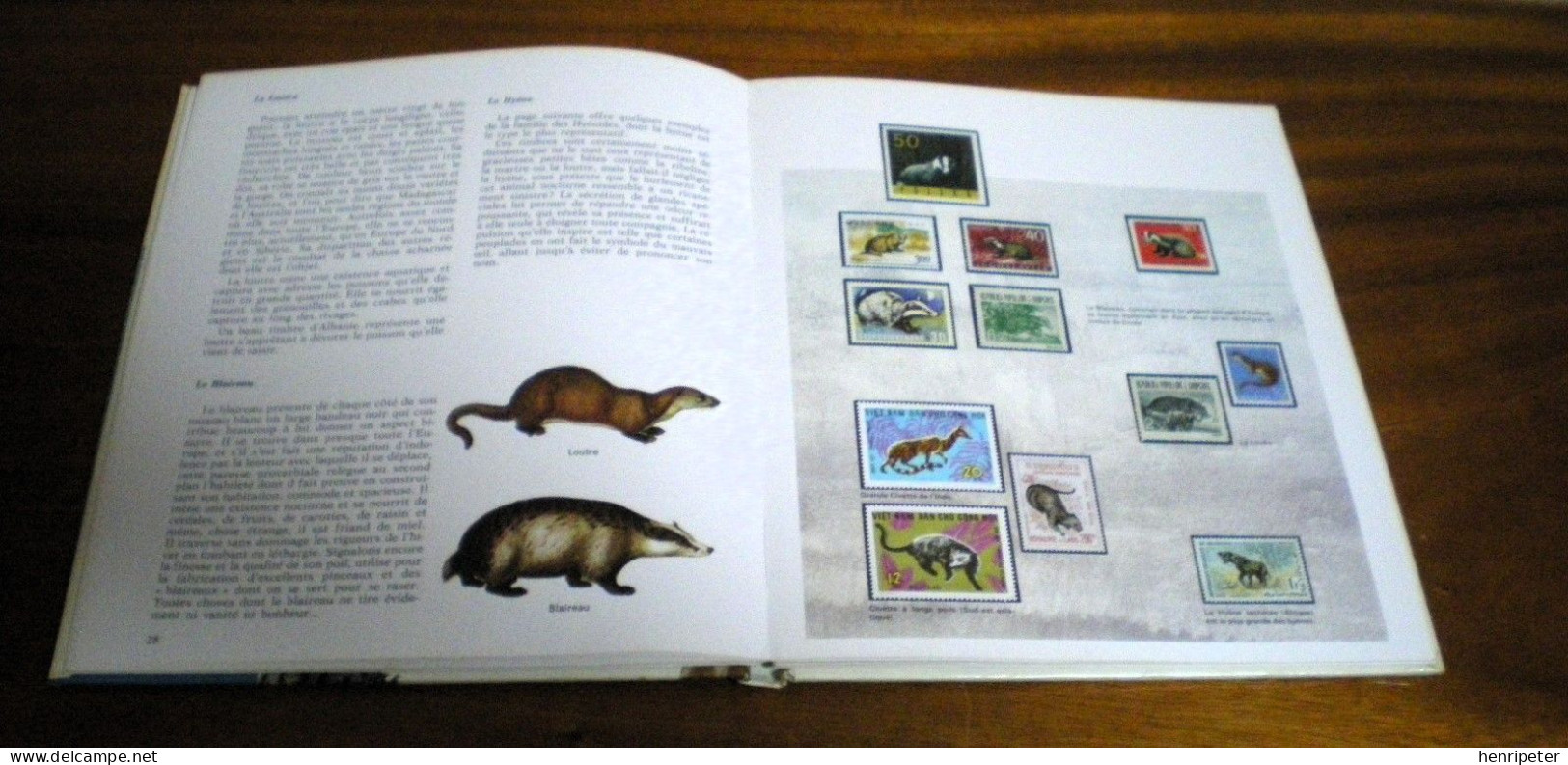 Les animaux en timbres-poste – Album philatélique - FERNAND NATHAN – ROBY ANDERSON - Vintage
