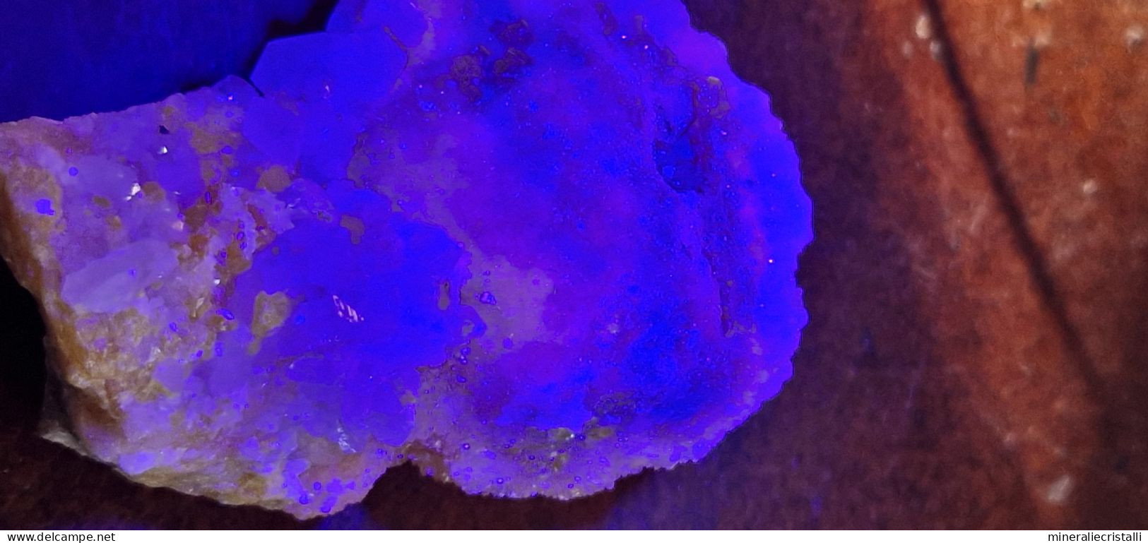 Zolfo Celestina Cristalli Fluorescenti Miniera La Grasta Sicilia  168gr - Minerals