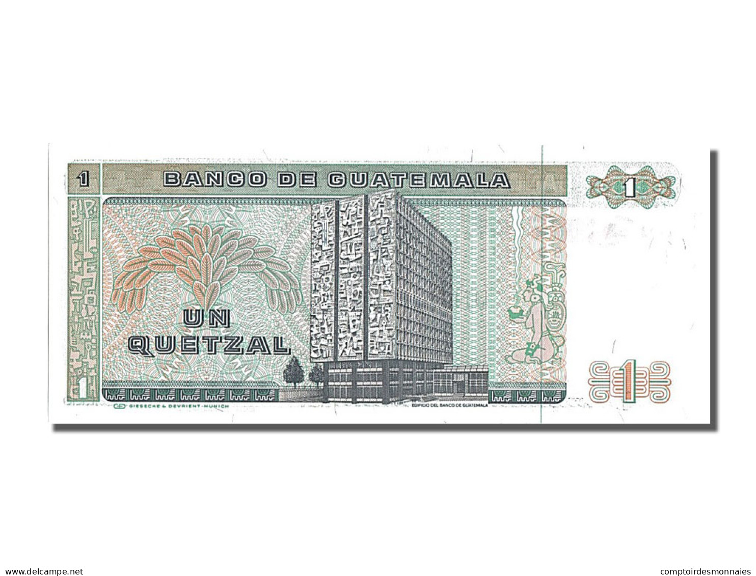 Billet, Guatemala, 1 Quetzal, 1985, 1985-01-09, NEUF - Guatemala