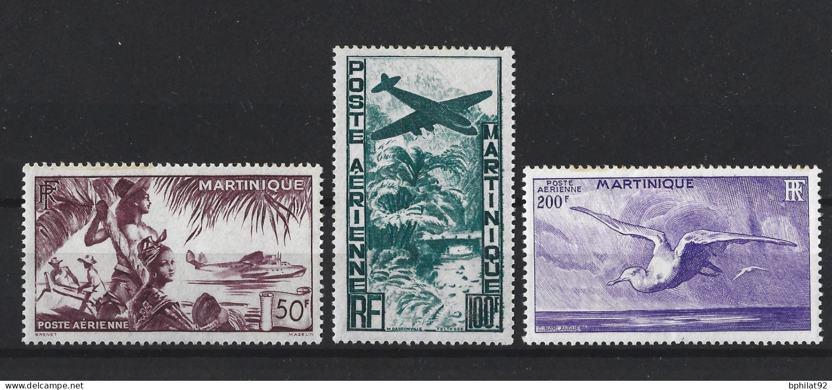 !!! MARTINIQUE, POSTE AÉRIENNE, NUMÉROS 13/15, NEUFS, SANS CHARNIÈRES - Airmail