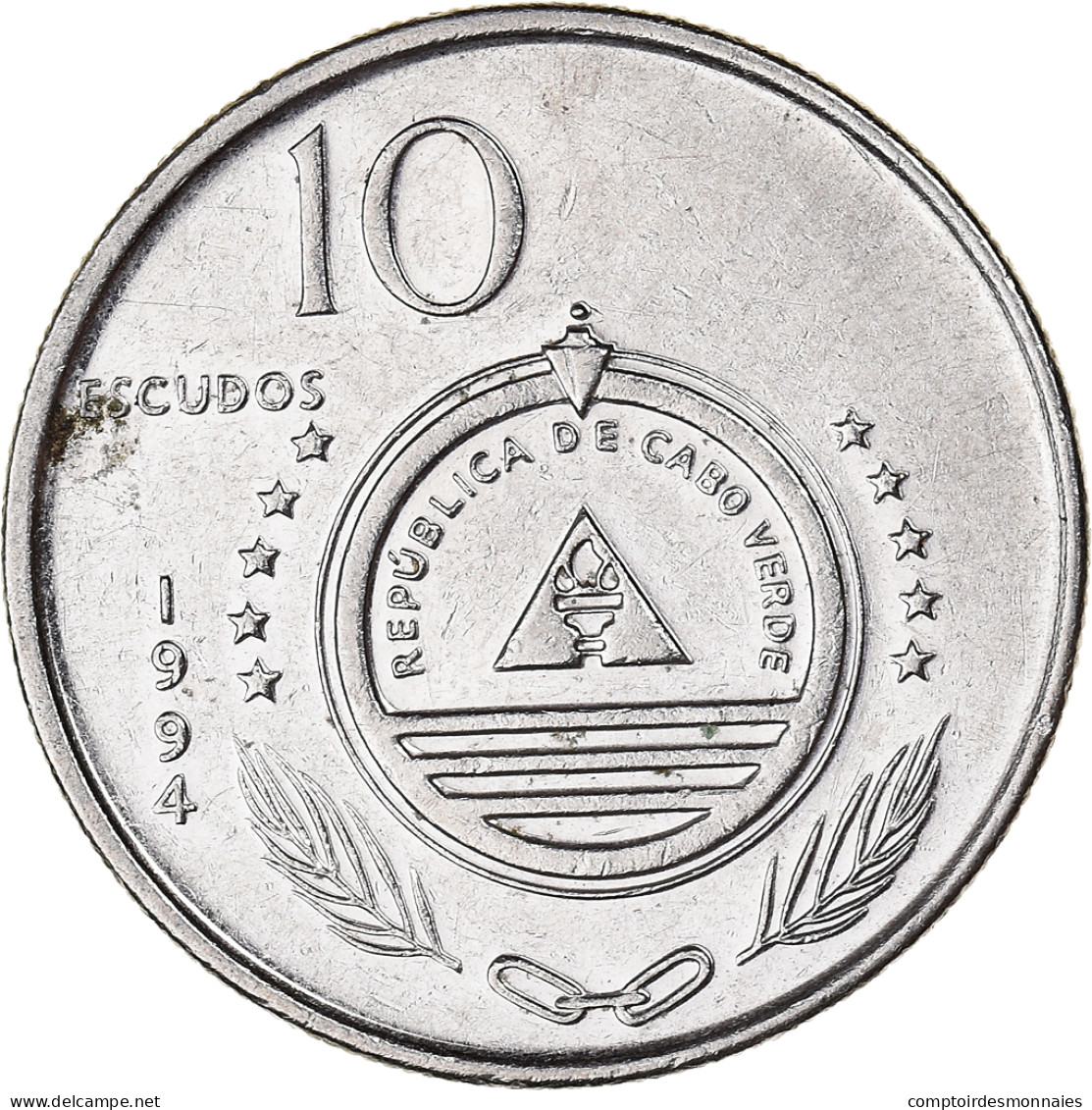 Monnaie, Cap-Vert, 10 Escudos, 1994 - Capo Verde