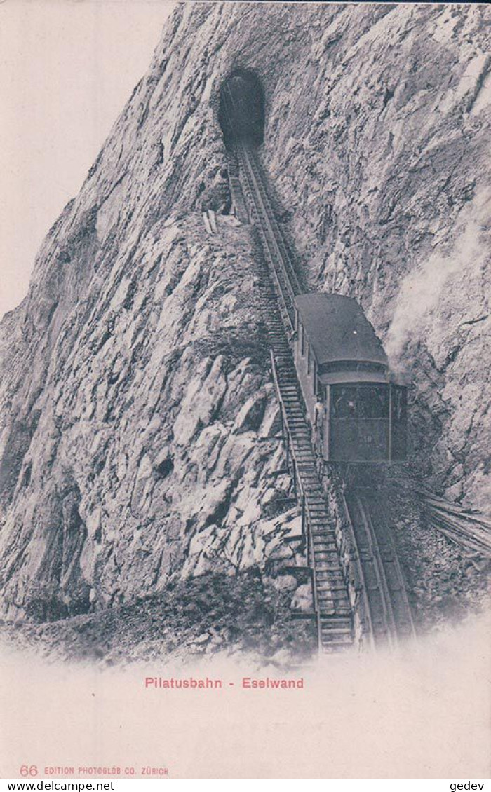 Pilatusbahn, Eselwand LU, Funiculaire, Chemin De Fer Des Alpes Suisse (66) - Funicular Railway