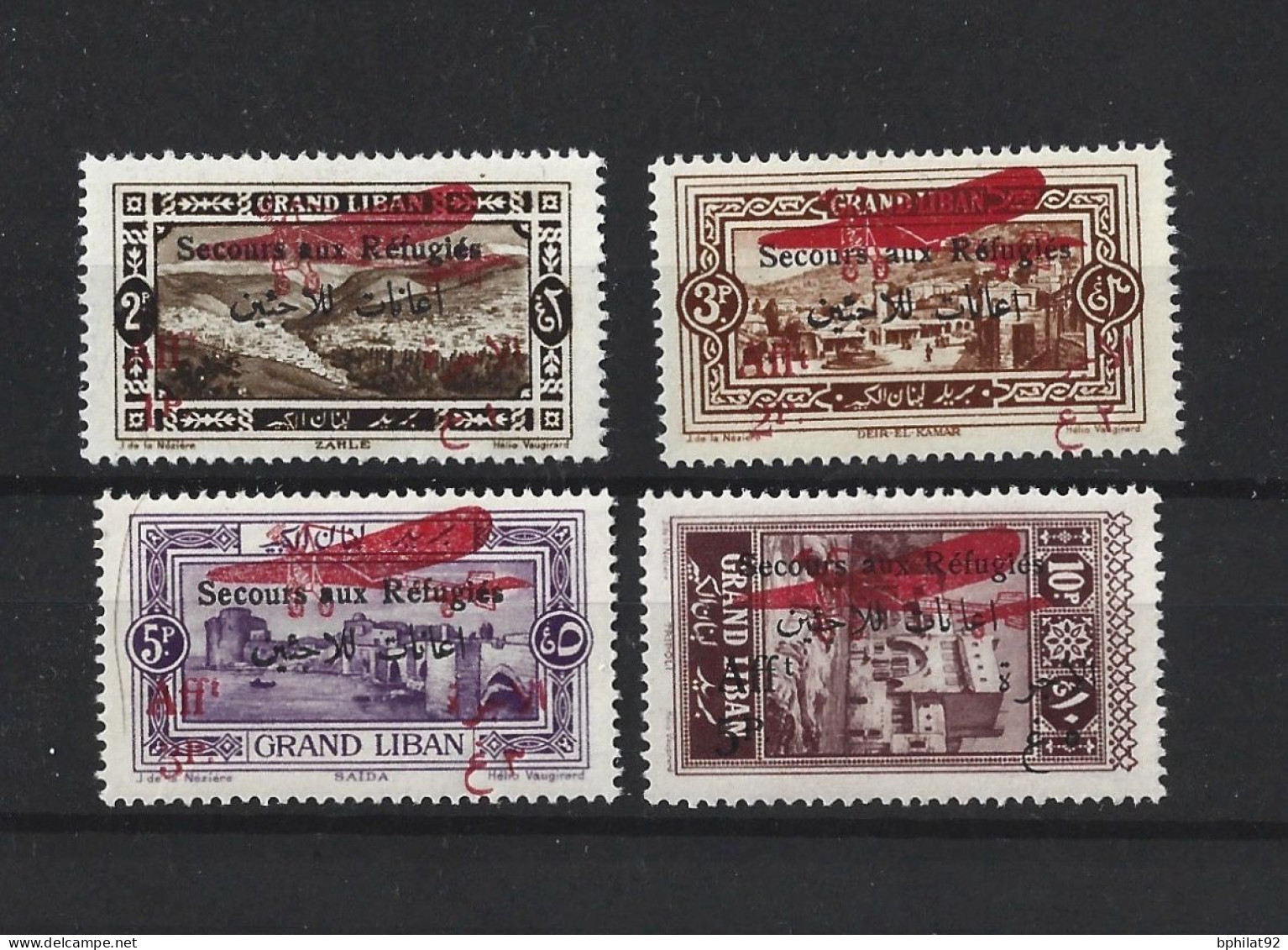 !!! GRAND LIBAN, POSTE AÉRIENNE, NUMÉROS 17/20, NEUFS, SANS CHARNIÈRES - Airmail