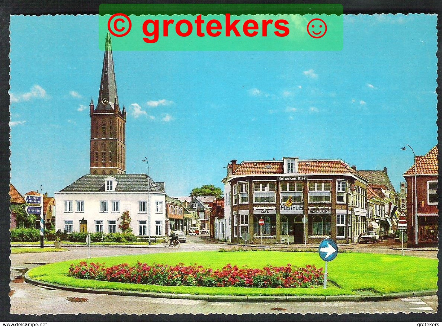 STEENWIJK Paardenmarkt Met CR Het Posthuis ± 1973 - Steenwijk
