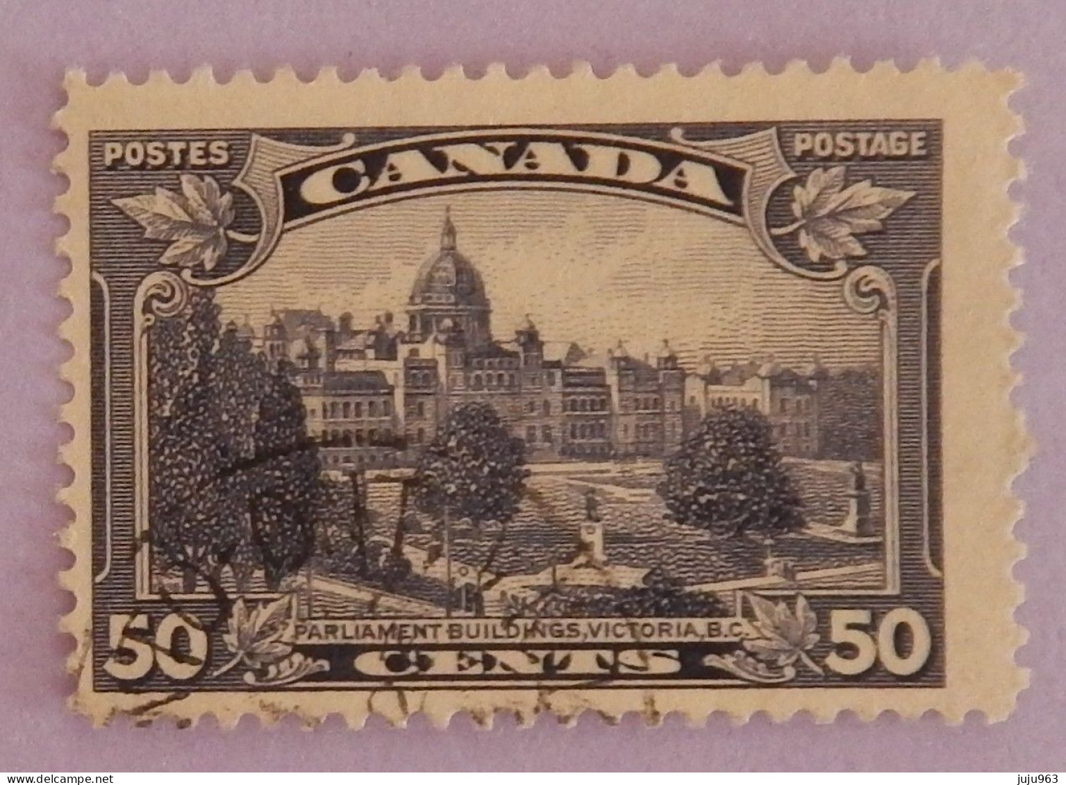 CANADA YT 188 OBLITÉRÉ "LE PARLEMENT A VICTORIA" ANNÉE 1935 - Oblitérés