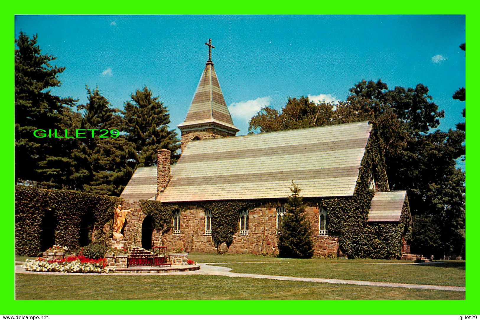 LAKE GEORGE, NY - SACRED HEART CATHOLIC CHURCH - PUB. BY BURNS NEWS AGENCY -  TICHNOR BROS INC - - Lake George