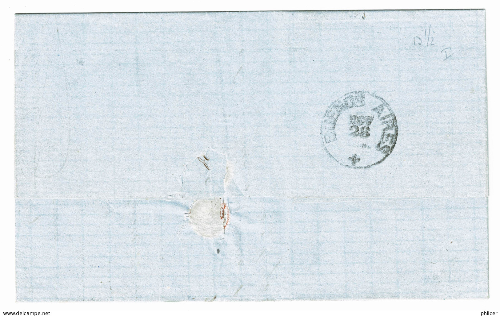 Portugal, 1877, # 41c Dent. 13 1/2, Para Buenos Aires, Com Certificado - Oblitérés