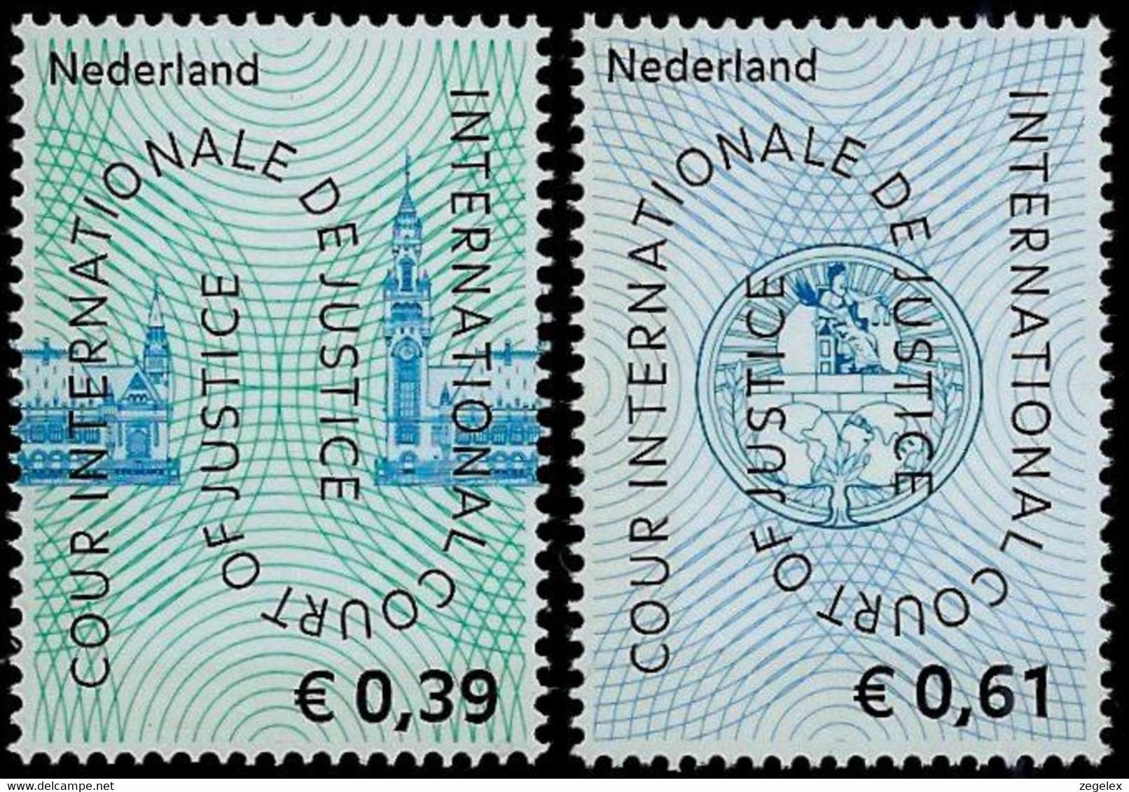 2004 Cour De Justice NVPH D59-60 MNH**/Postfrisch - Dienstzegels