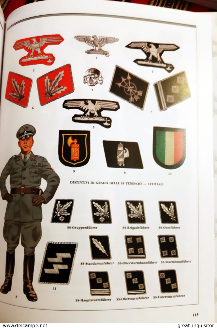 Fregio “reducistico” aquila in tessuto da braccio per uniforme Sottufficiali e/o Truppa delle “WAFFEN-SS ITALIANE"