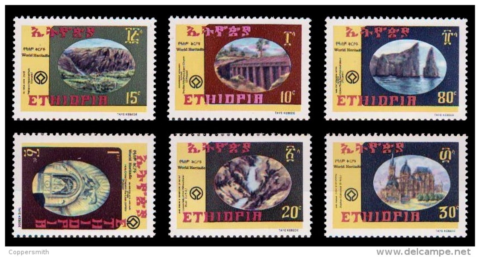 (261) Ethiopia / Ethiopie  Culture / Heritage / Archeology / 1981 ** / Mnh  Michel 1091-96 - Etiopia
