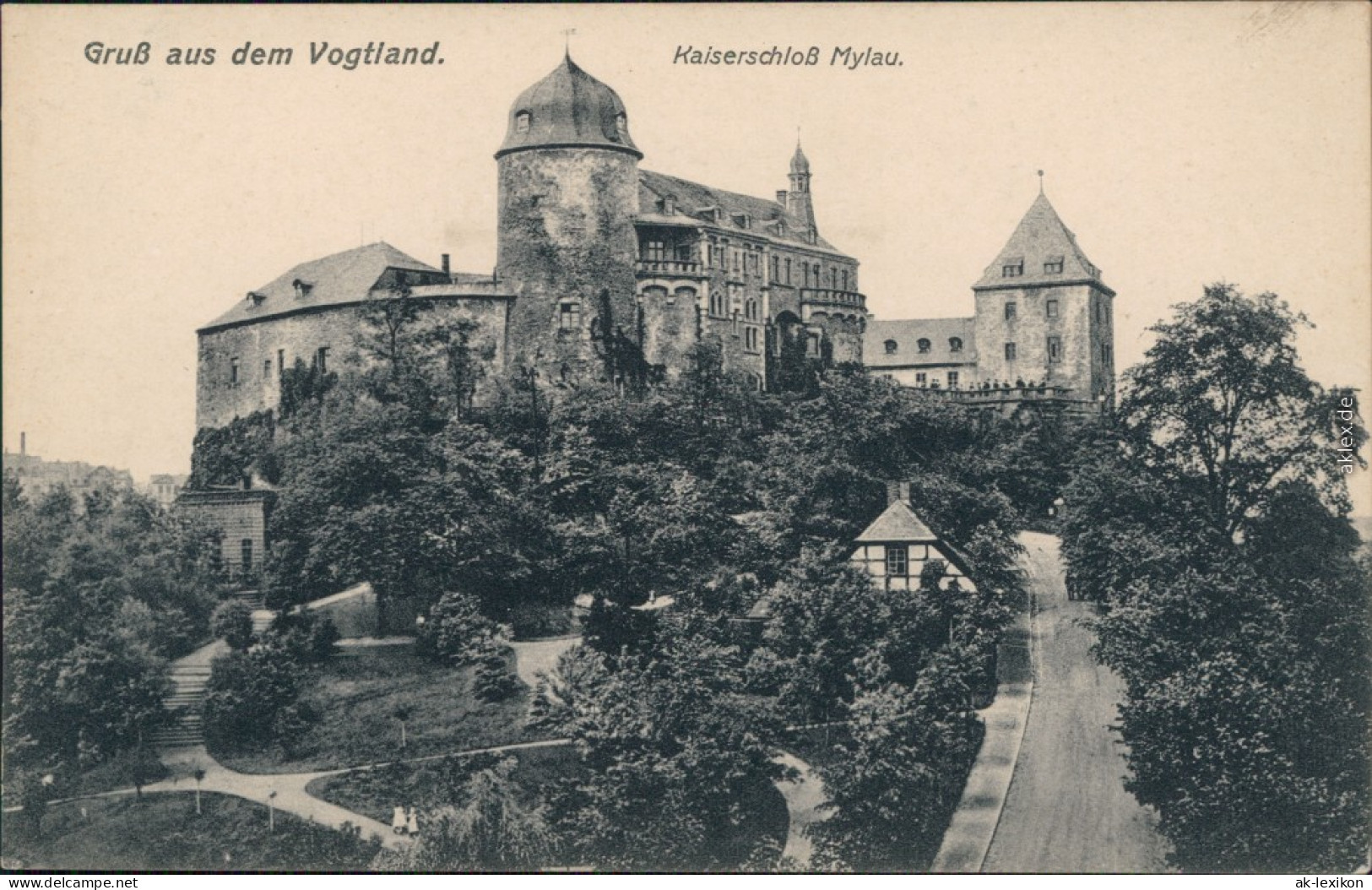 Ansichtskarte Mylau Kaiserschloss 1920 - Mylau