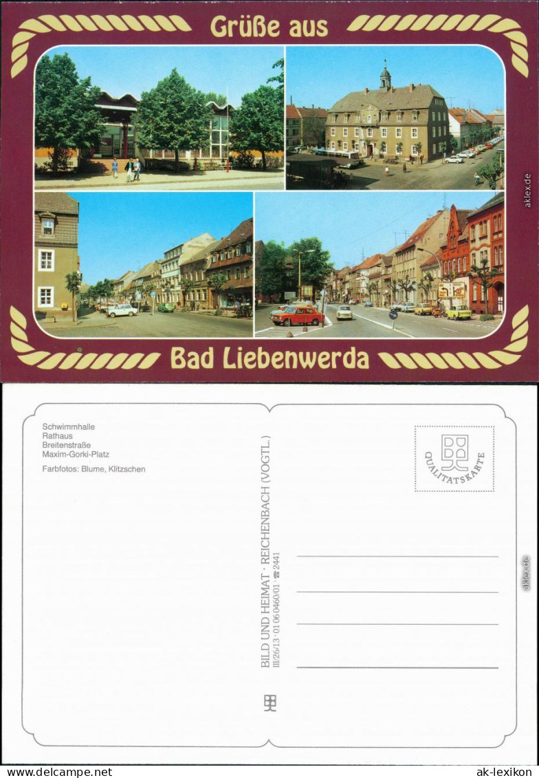 Bad Liebenwerda Schwimmhalle, Rathaus, Breitenstraße, Maxim-Gorki-Platz 1995 - Bad Liebenwerda