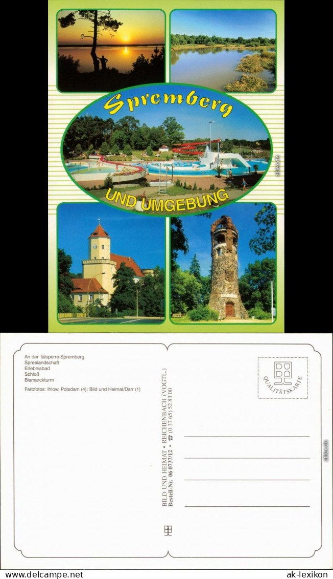 Spremberg Grodk Talsperre, Schwimmbad Badeanstalt, Schloß, Bismarckturm 1995 - Spremberg